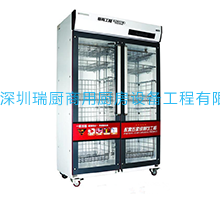 双玻璃门消毒保洁柜
